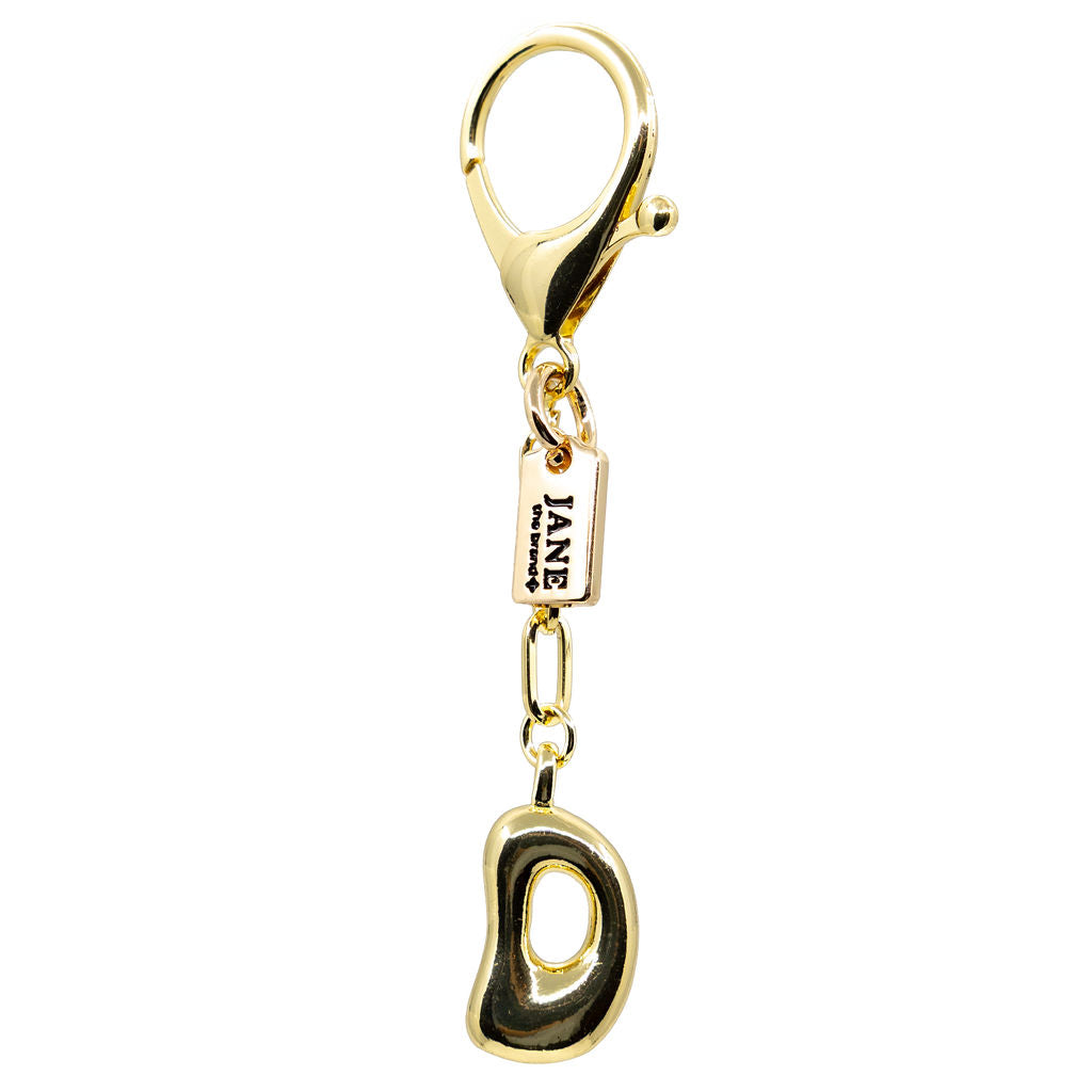 D - Bubble Letter Charm