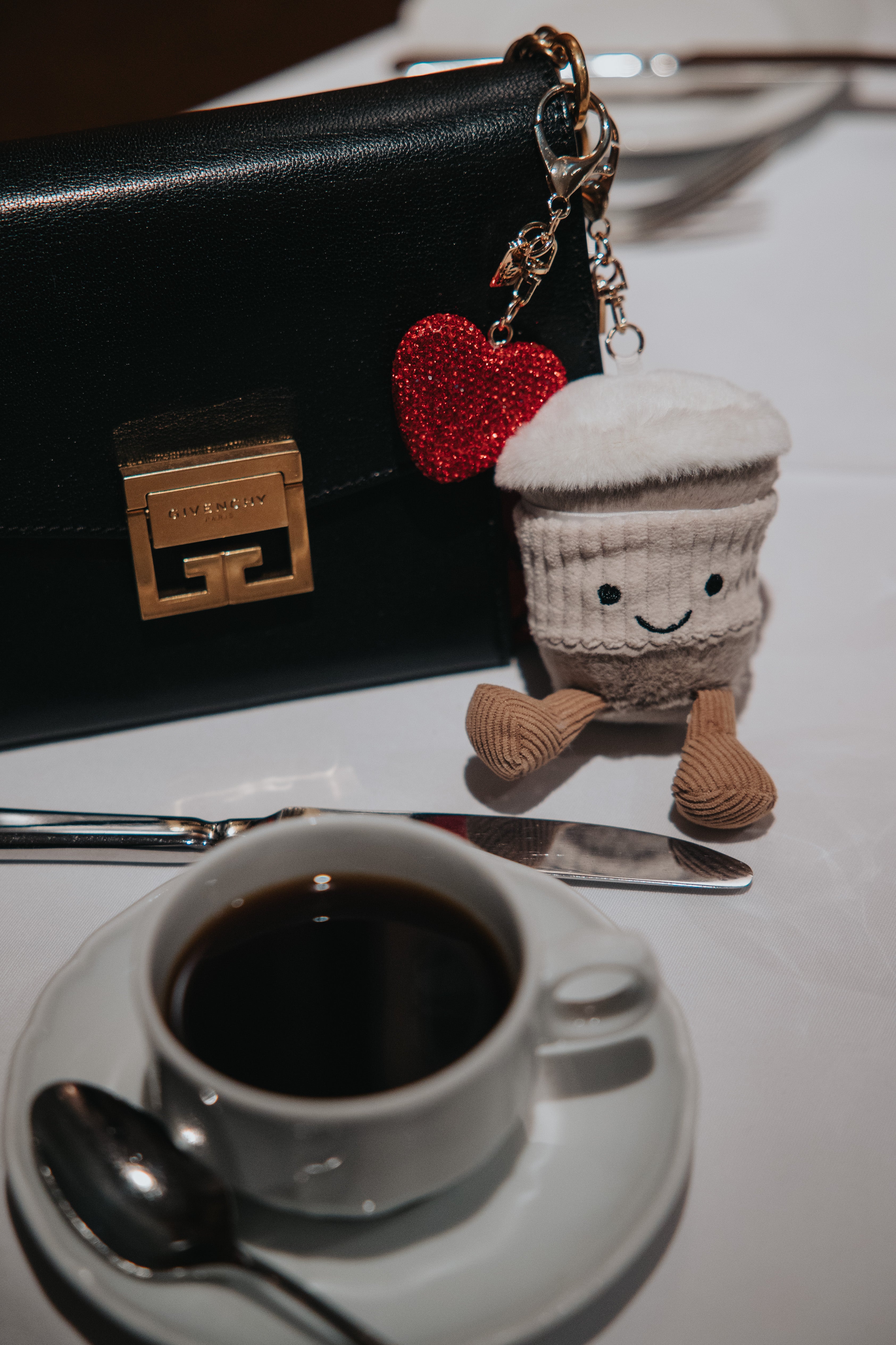 Plush Coffee Charm