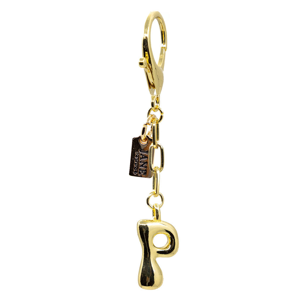 P - Bubble Letter Charm