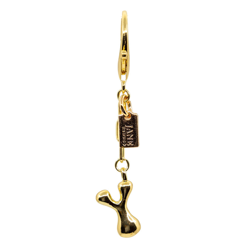 Y - Bubble Letter Charm