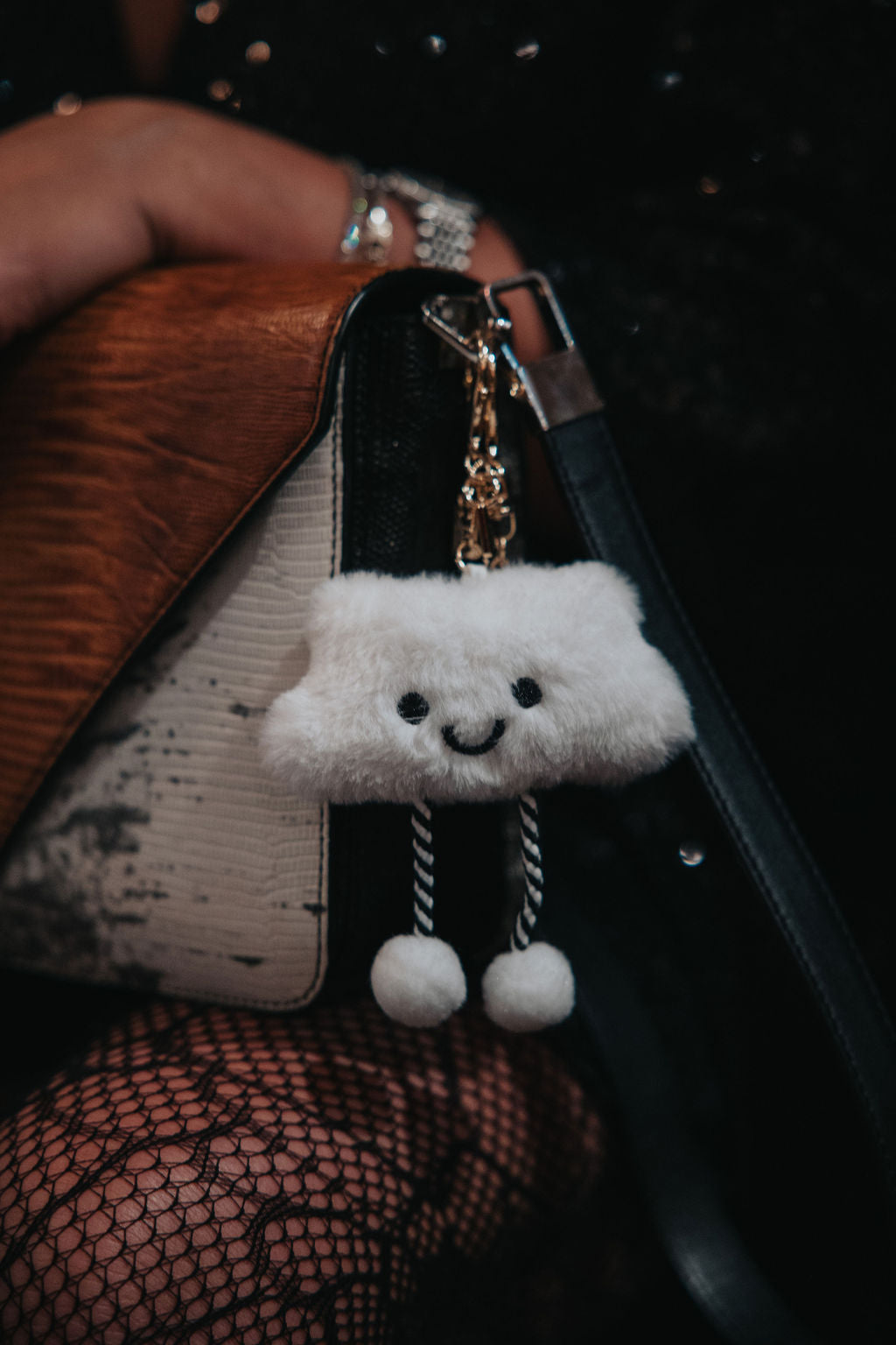 Plush White Cloud Charm