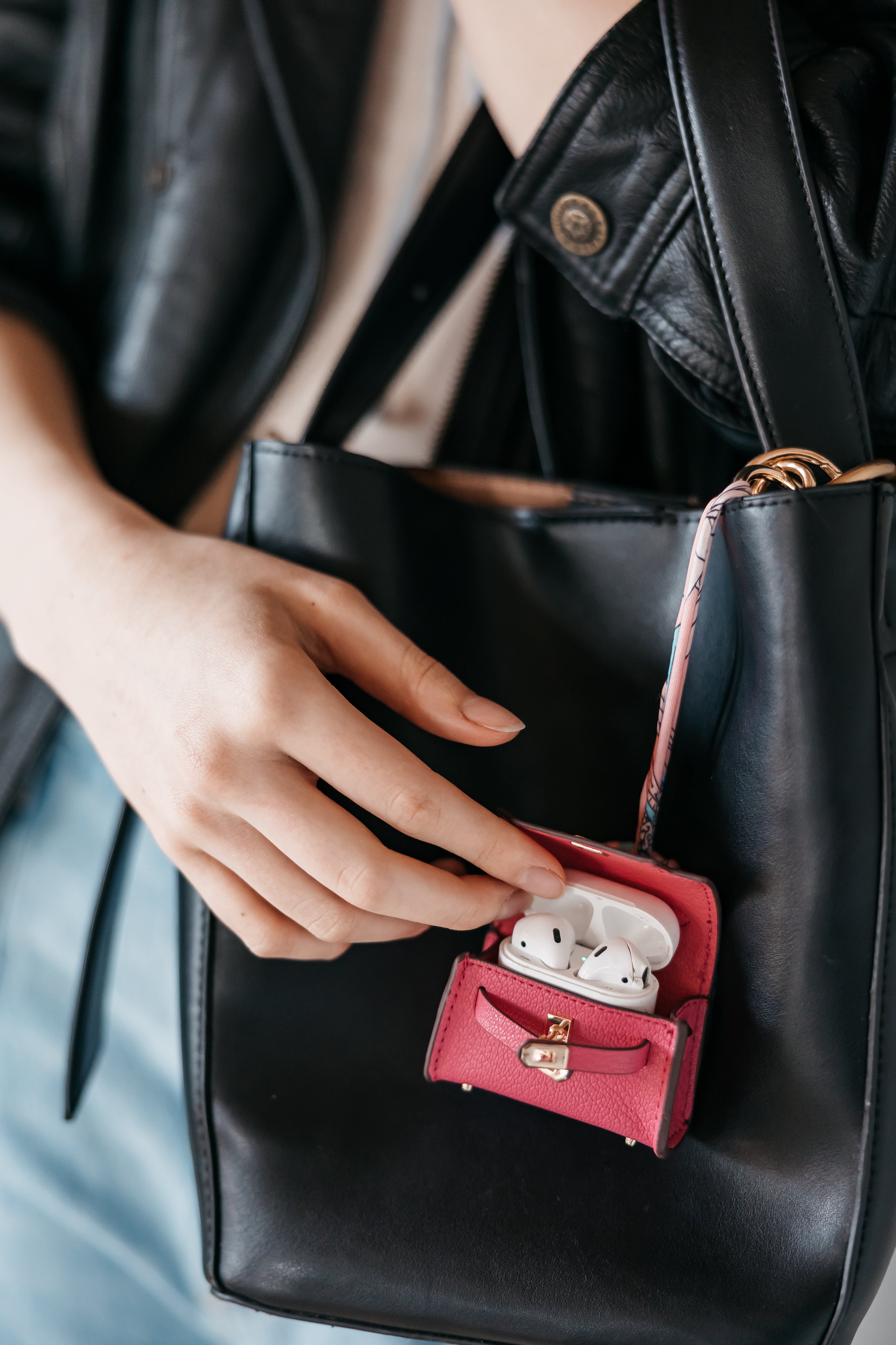 Mini Purse Charm in Pink