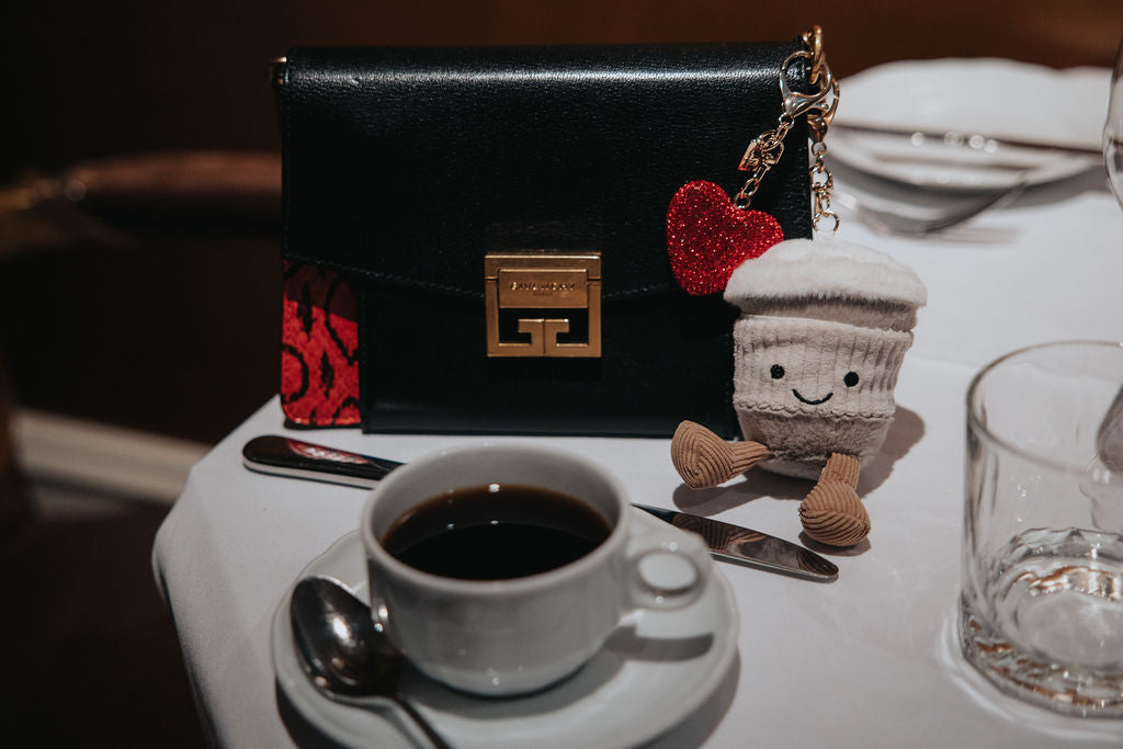 Metal Sparkle Heart Charm in Red