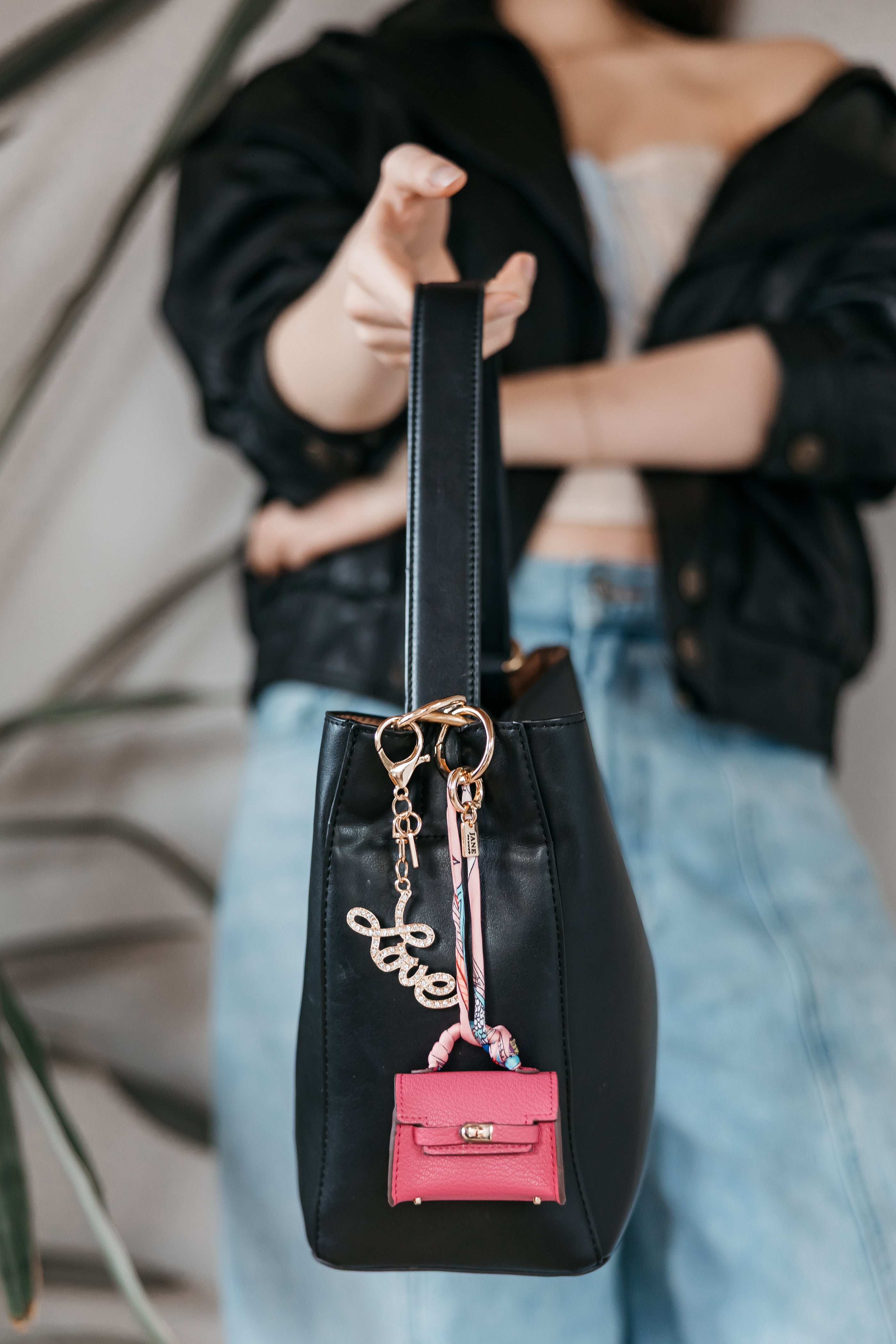 Gold Love Script Charm