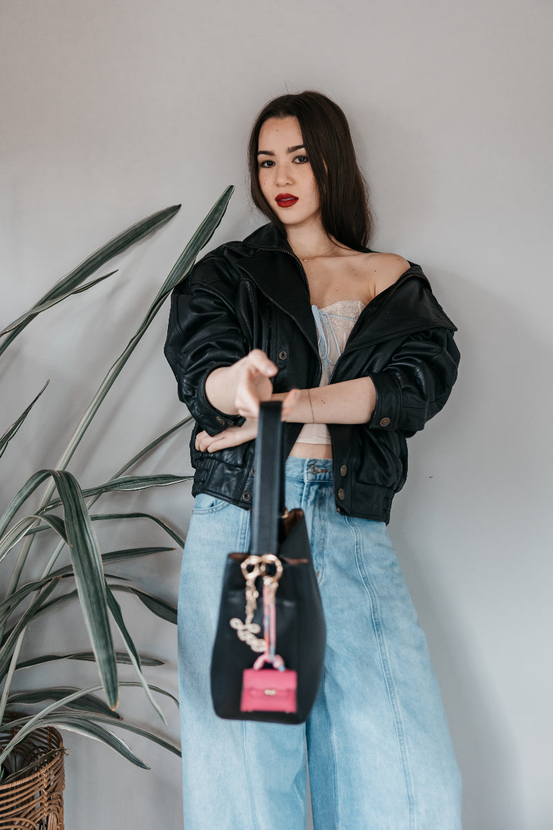 Mini Purse Charm in Pink