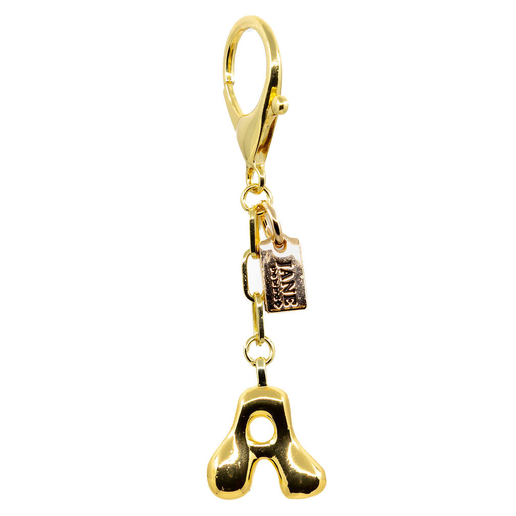 A - Bubble Letter Charm