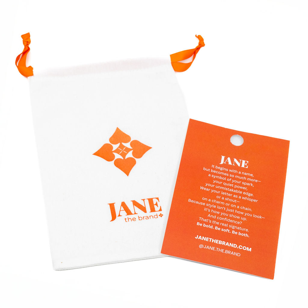 W - Bubble Letter Charm