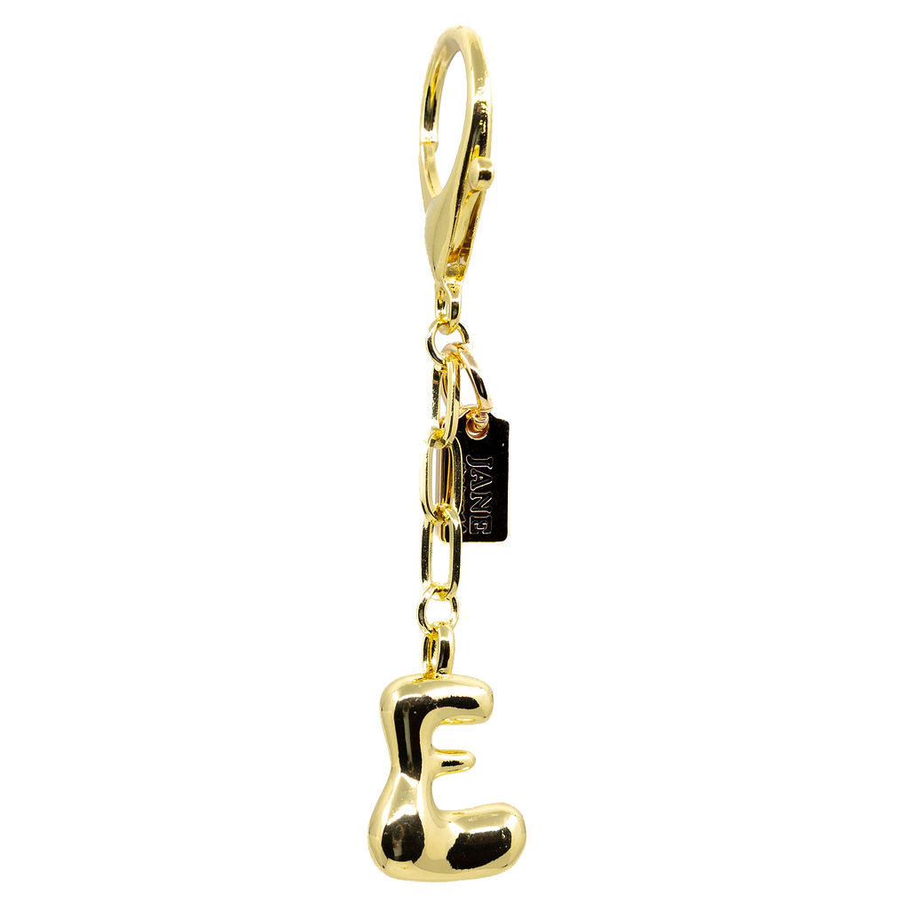 E - Bubble Letter Charm
