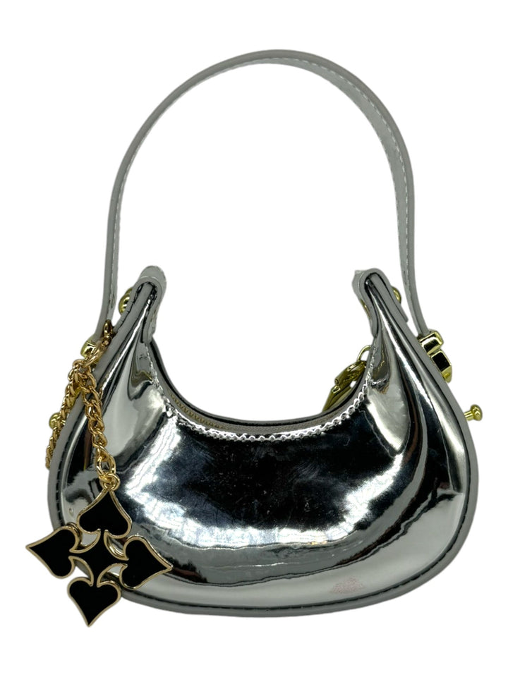 The Brittany - Silver Micro Bag