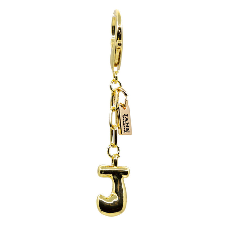 J - Bubble Letter Charm