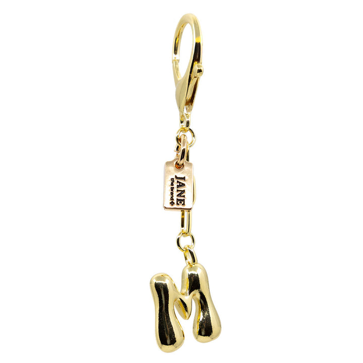 M - Bubble Letter Charm