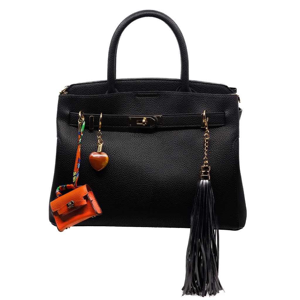 Mini Purse Charm in Orange