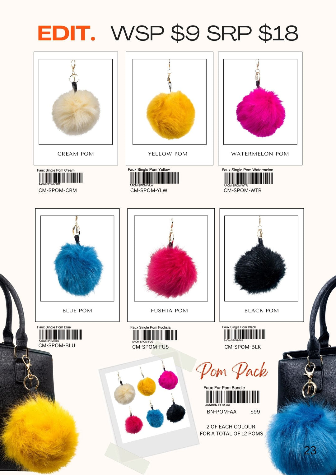 Faux-Fur Pom Bundle