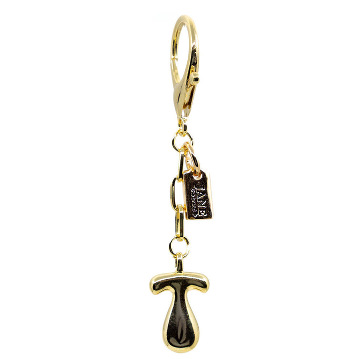 T - Bubble Letter Charm