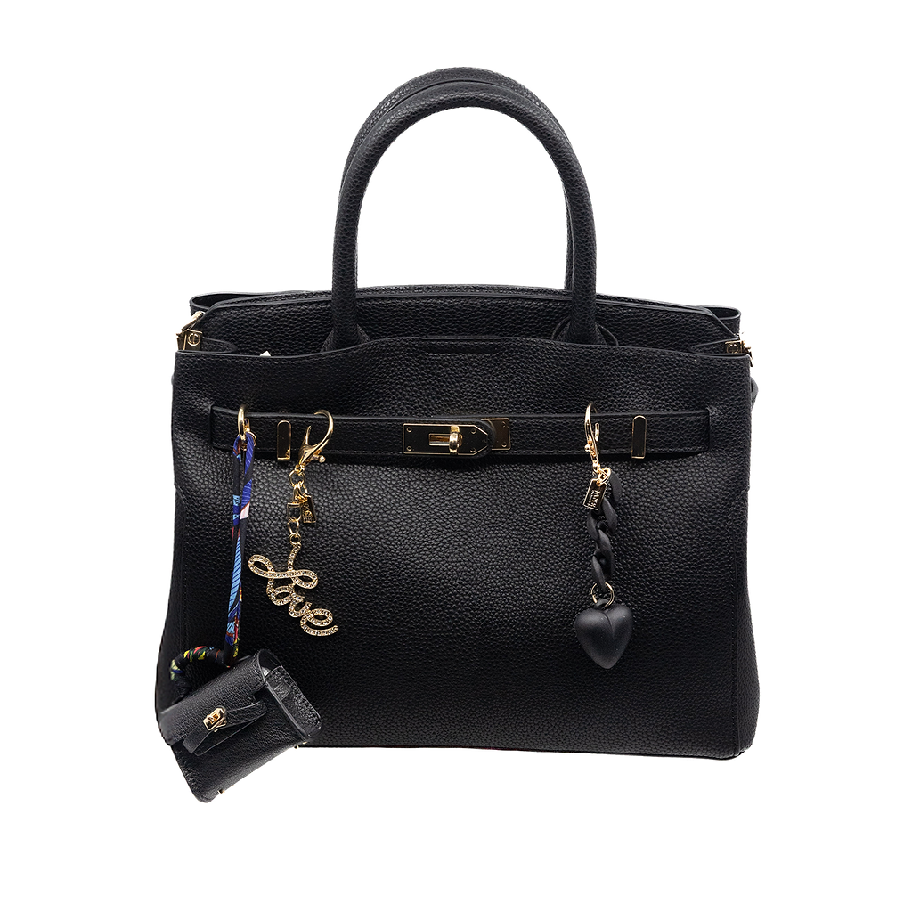 Mini Purse Charm in Black