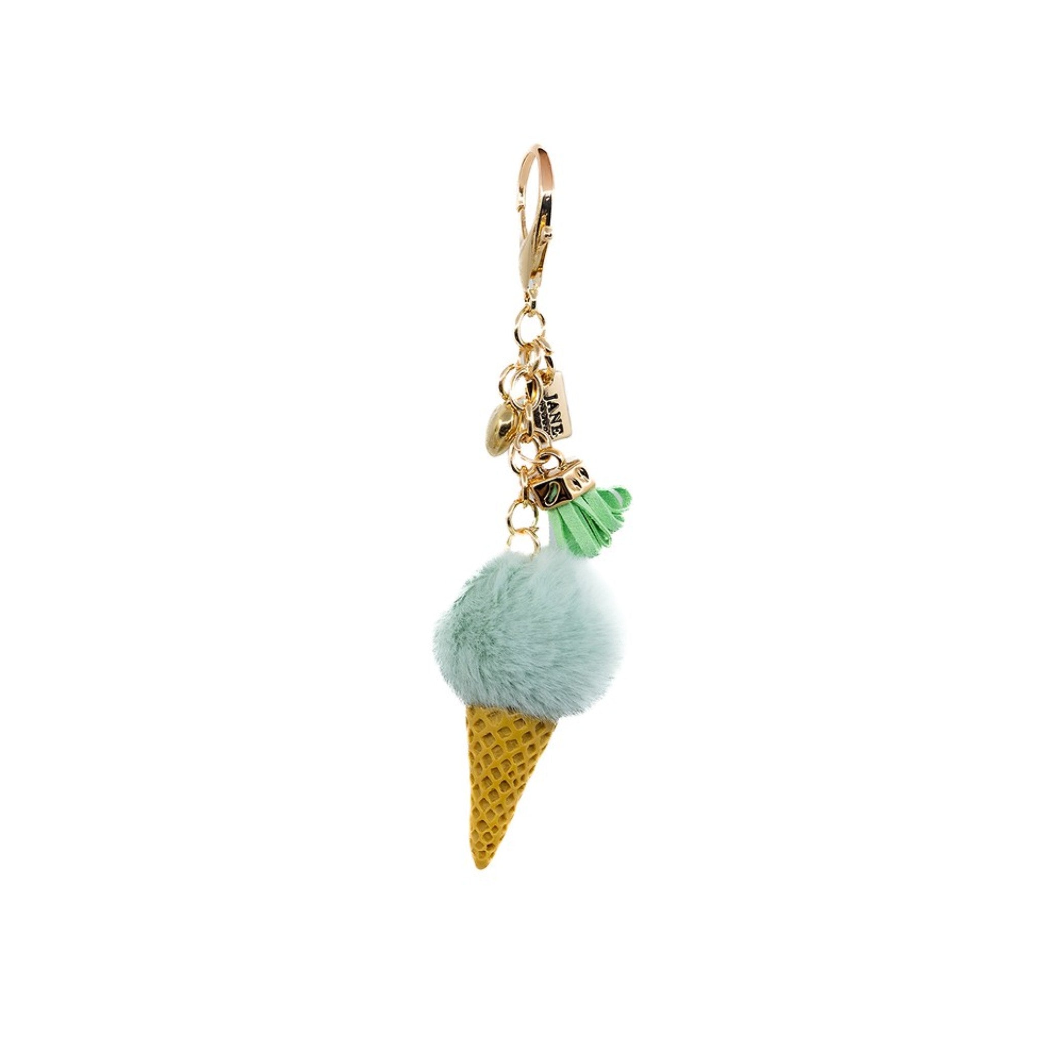 Plush Ice Cream Charm in Pistachio