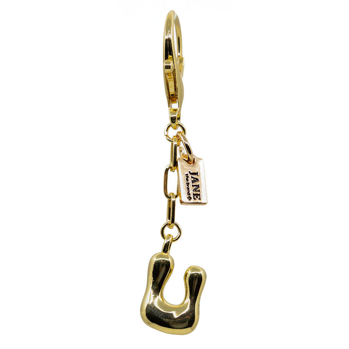 U - Bubble Letter Charm