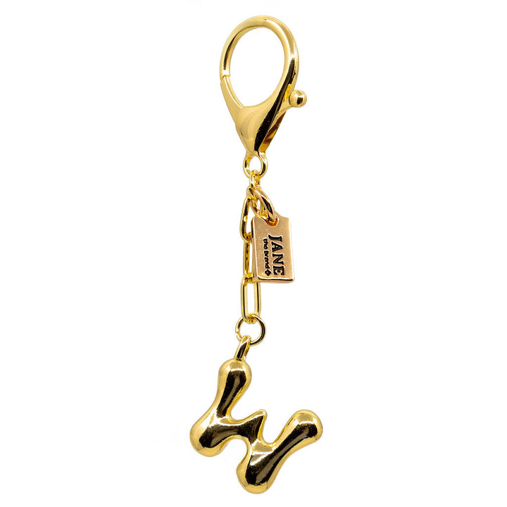 W - Bubble Letter Charm