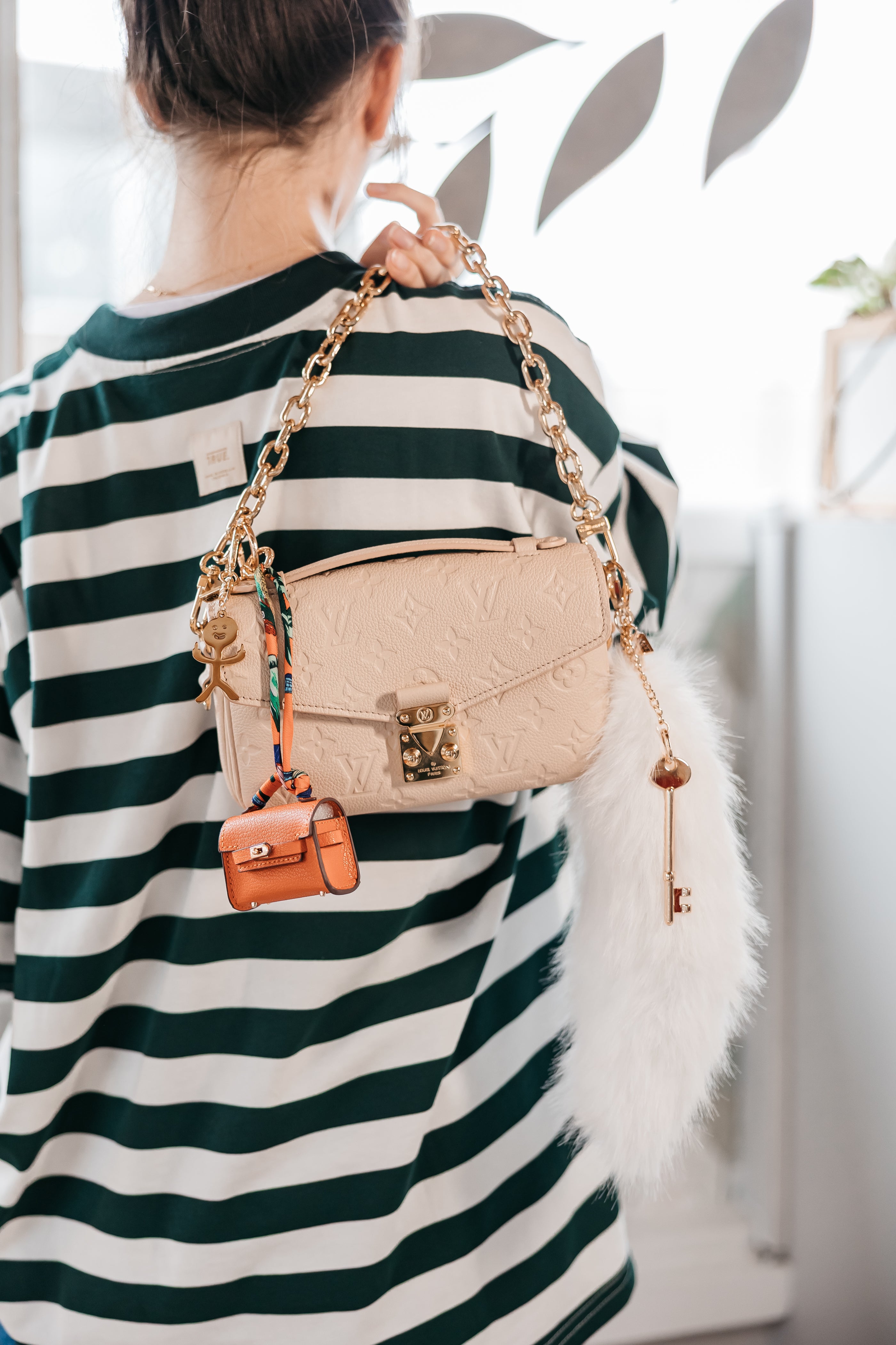 Mini Purse Charm in Orange