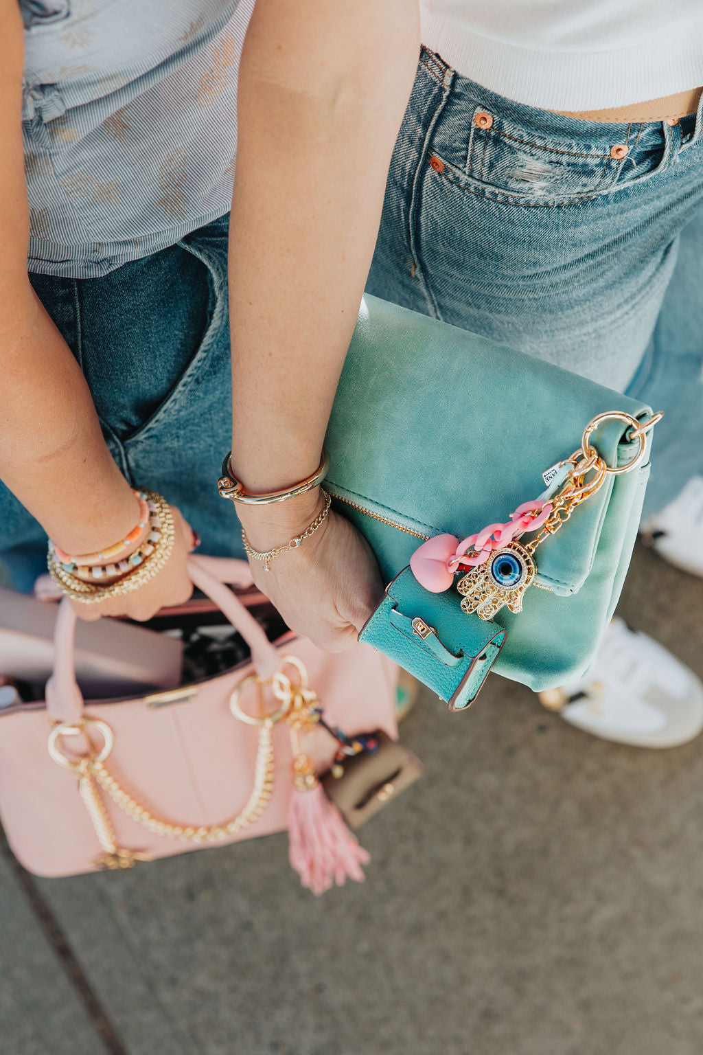 Mini Purse Charm in Brown