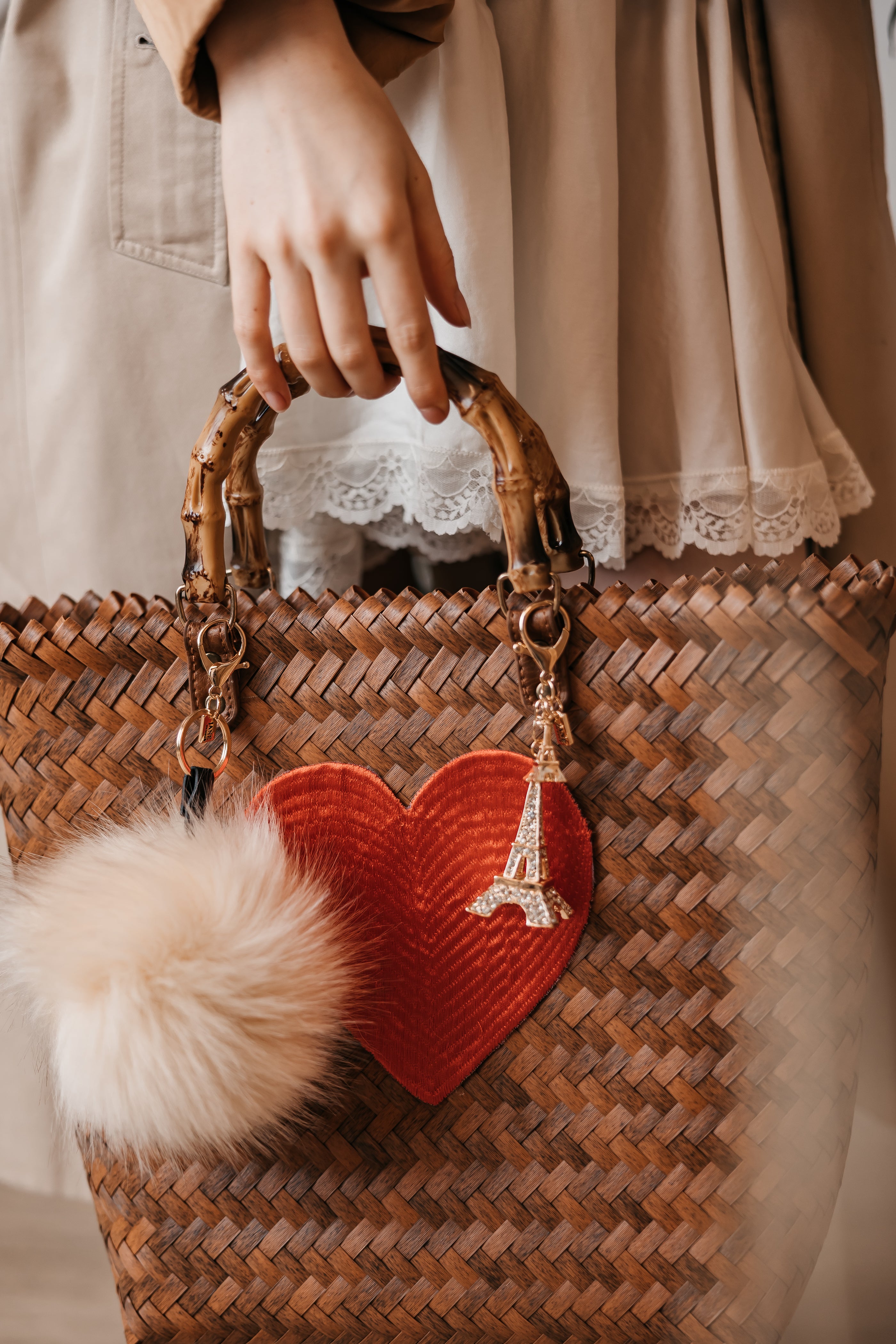 Sparkly Metal Eiffel Tower Charm