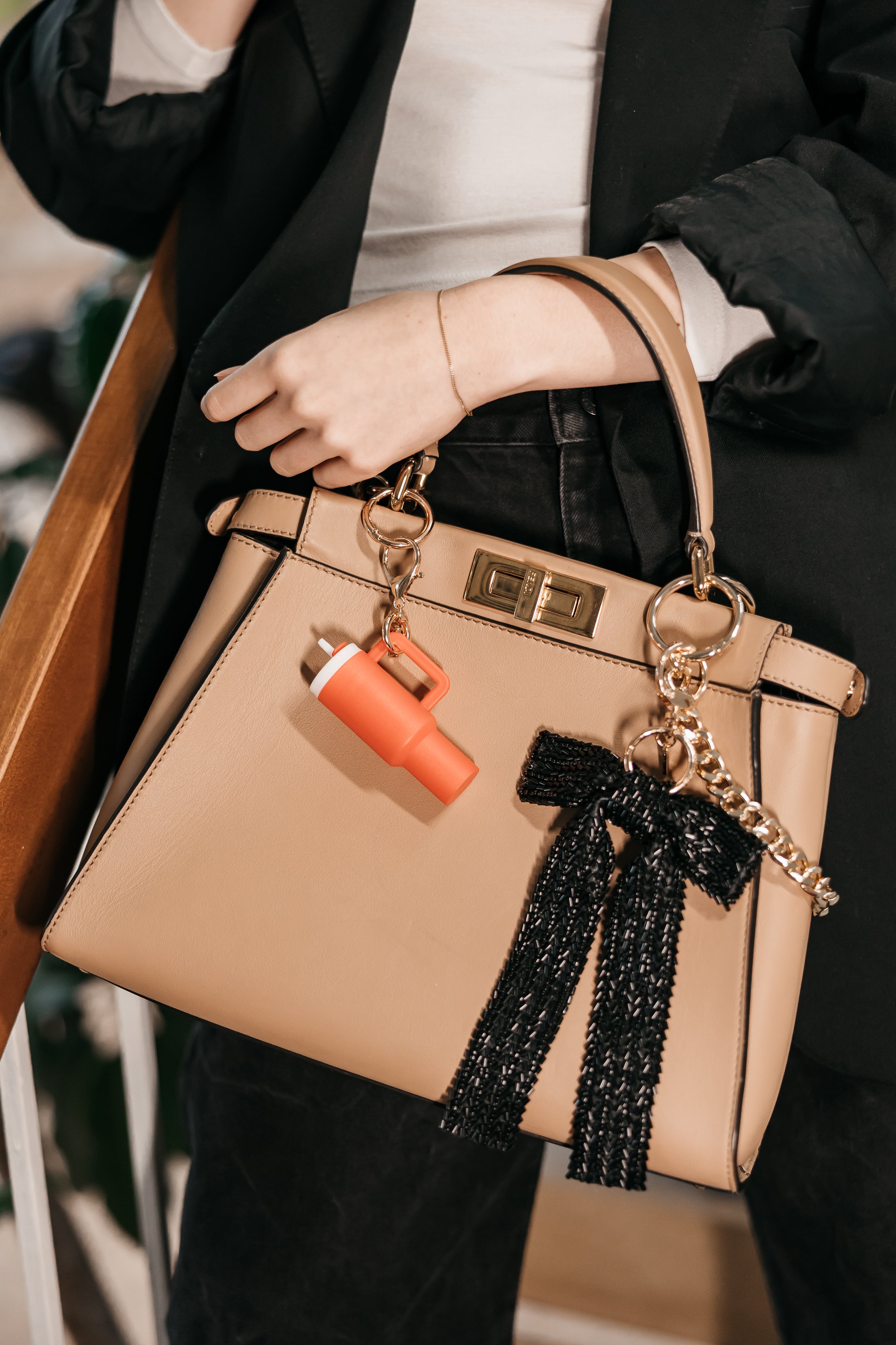 Tumbler Charm in Fuchsia